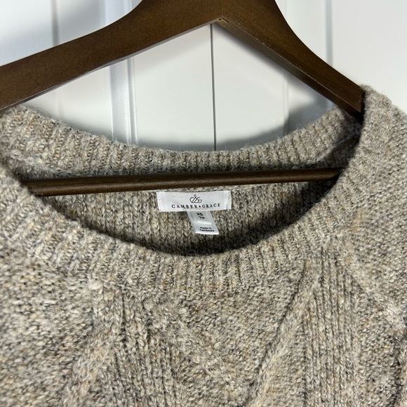 Knit Oatmeal Camber & Grace Sweater - Picture 4 of 8